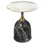 Кофейный столик BRADEX HOME Stupa диам.45см x 54см, серый мрамор, металл, керамика