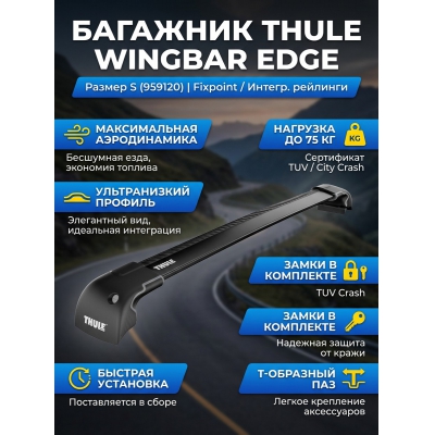 ������������� �������� Thule WingBar Edge �� Fixpoint / ������. ��������, ������ S, 959120