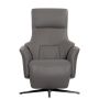 Кресло электрореклайнер Falto Titanio, 2 мотора, zero, аккумулятор, натуральная кожа, тёмно-серый